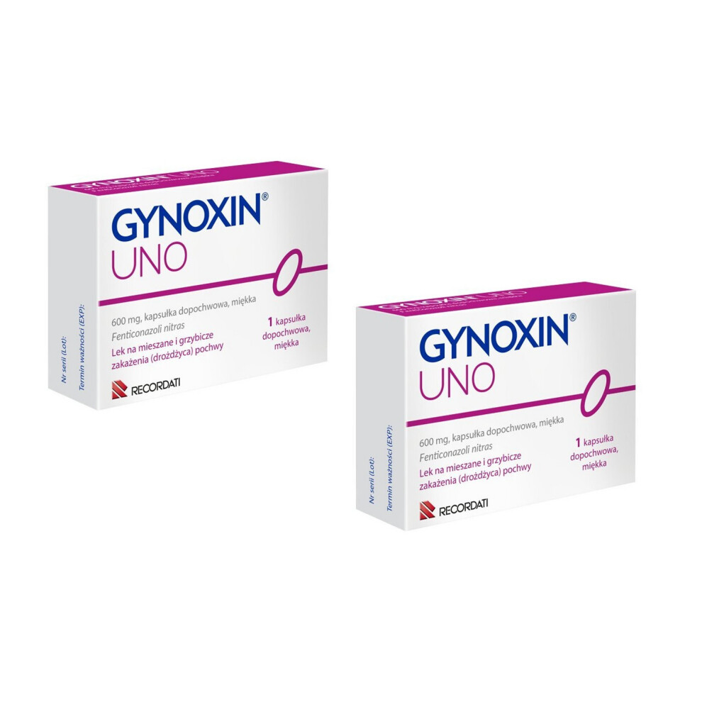 Alofarm 2 X Gynoxin Uno 600Mg Vaginal Globules (1 Capsule) For Vaginosis Infections