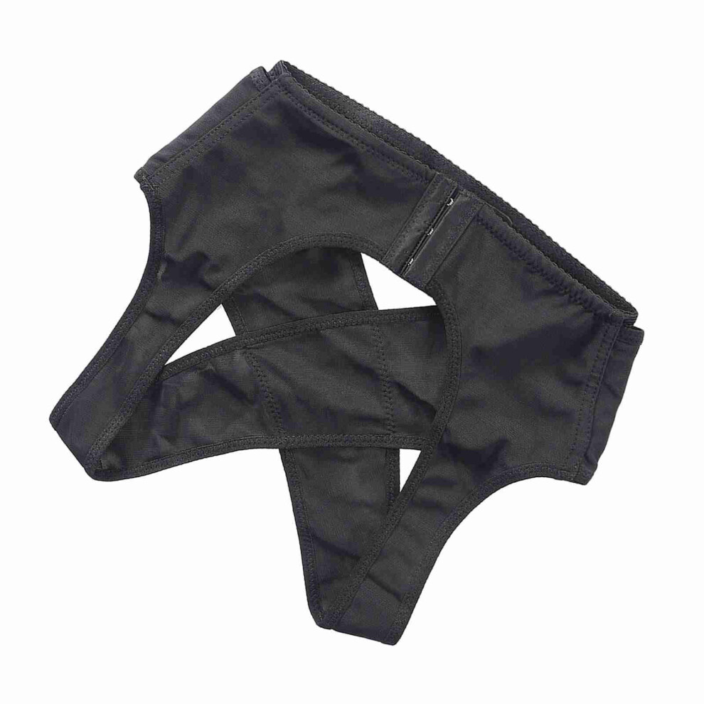 Black Elastic Posture Corrector Brace M, Breathable, Adjustable