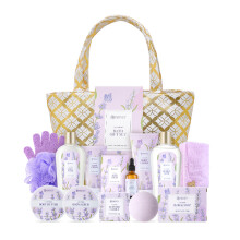 (Lavender) 15pcs Scented Spa Bath Gift Set