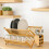 Bamboo Dish Drainer Kitchen Plates Rack Cutlery Utensil Drying Rack 5