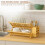 Bamboo Dish Drainer Kitchen Plates Rack Cutlery Utensil Drying Rack 7