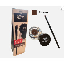 Saffron Gel Eyeliner Brown with Professional Brush & Box 2.5 gram