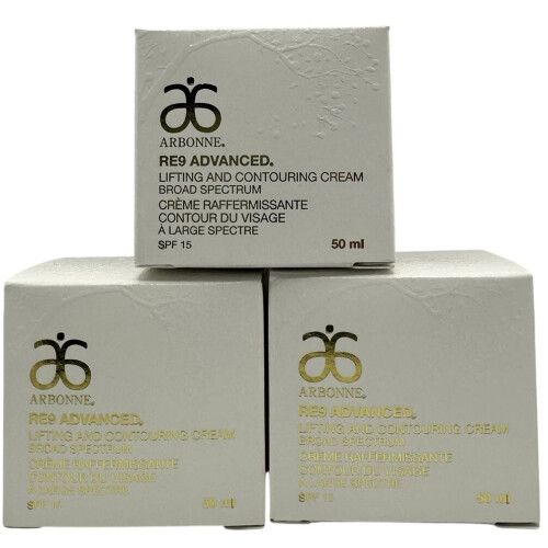 Arbonne 3x Arbonne RE9 Advanced Lifting & Contouring Cream SPF15 50ml