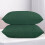 (Pillowcases Pair: 50X75 cm, Emerald) Pack of 2 Fitted Sheets 25CM Extra Deep Hotel Quality Fitted Bed Sheets 4