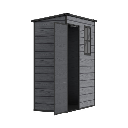 Living And Home 5X3FT Plastic Garden Storage Shed with Lockable Door 2