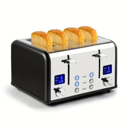 4-Slice Stainless Steel Toaster With ExtraWide Slots