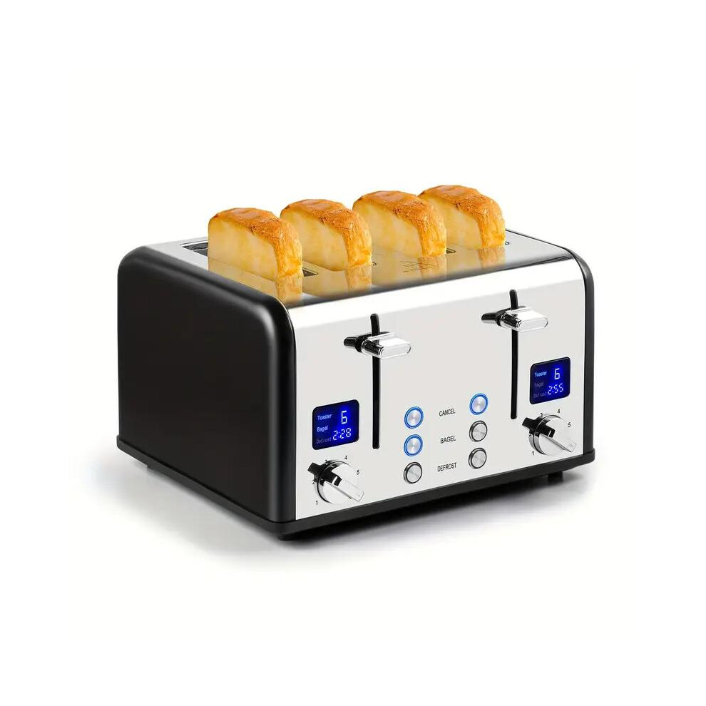 4-Slice Stainless Steel Toaster With ExtraWide Slots