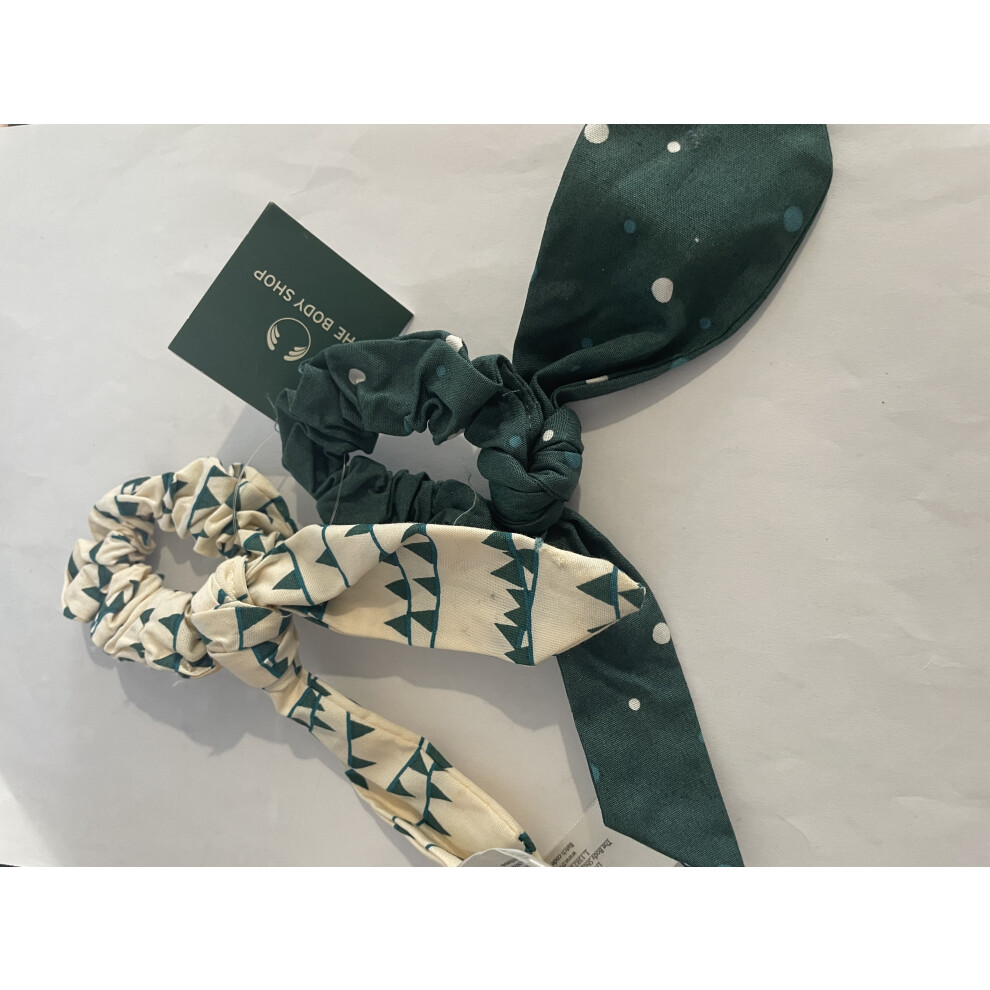 2 x the body shop hair scrunchies