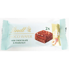 Lindt Choco Wafer Milk Hazlenut 30g (Pack of 12)