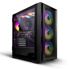 Computek Gaming PC: Ryzen 5 5600G, Vega 7, 16GB DDR4, 256GB SSD + 1TB HDD, Windows 11, RGB, WiFi 5, 500W