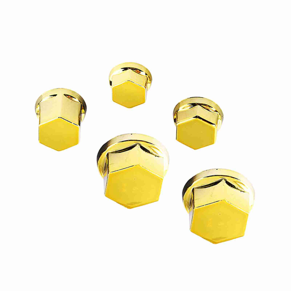 Motorcycle Nut And Bolt Cap Covers Pack Of 30 Gold Color Fits Most Bikes 3591330036519