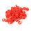 Efficient Poultry Management 100PCS 16MM Red Numbered Leg Bands 15