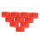 Efficient Poultry Management 100PCS 16MM Red Numbered Leg Bands 13