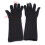 Edelstahl schneidfreie Handschuhe mit langem Bündchen, Level 5, Schwarz 10