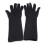 Edelstahl schneidfreie Handschuhe mit langem Bündchen, Level 5, Schwarz 2