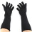 Edelstahl schneidfreie Handschuhe mit langem Bündchen, Level 5, Schwarz 1