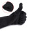 Edelstahl schneidfreie Handschuhe mit langem Bündchen, Level 5, Schwarz 4