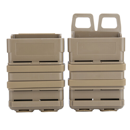 ABS Double Mag Pouch Molle Strike System for 5.56 Mags – Tan, Green, Black 1