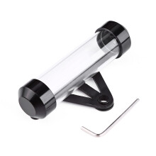 Waterproof Black Motorbike Tax Tube - Lightweight Aluminum Holder
