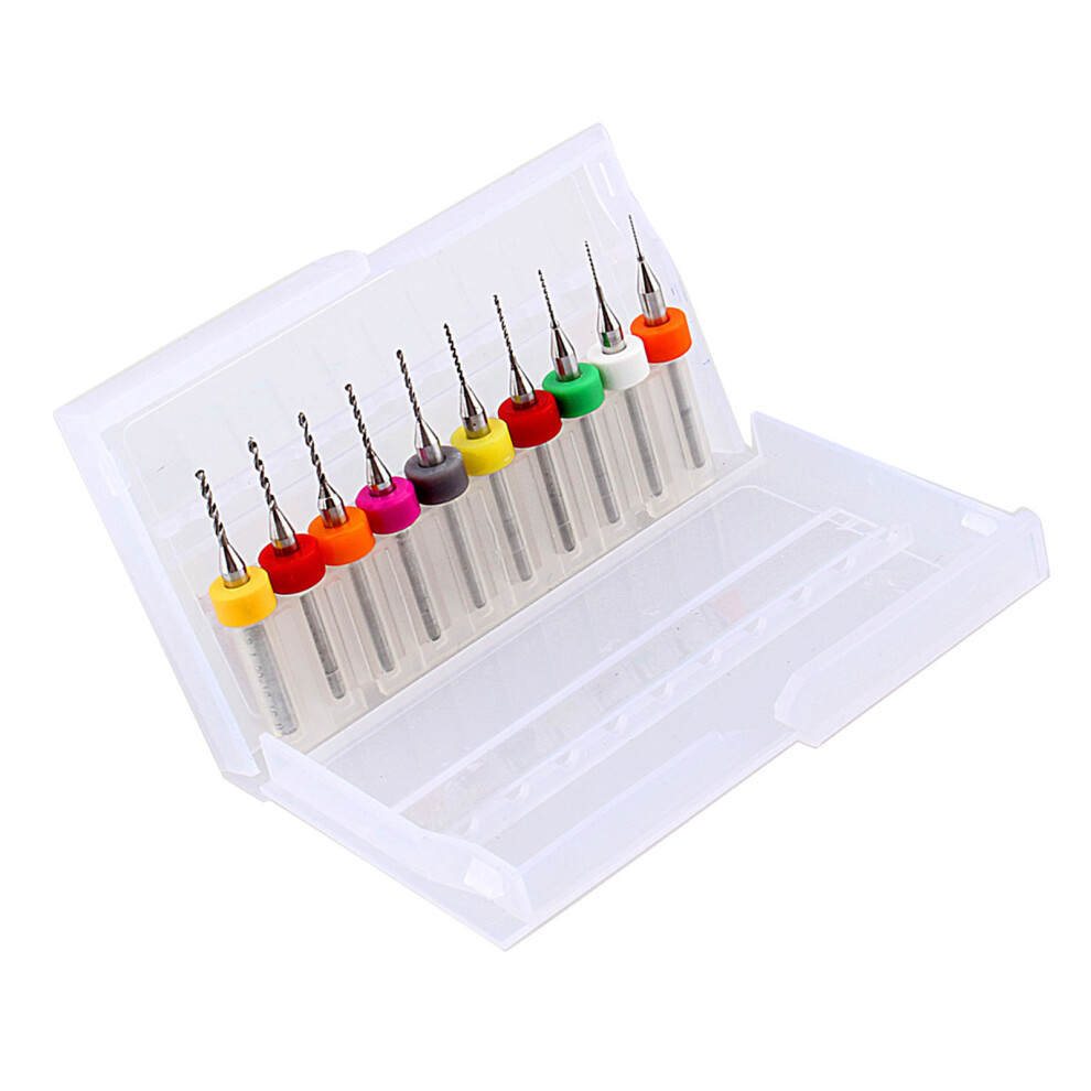 Pcb Circuit Board 10Pcs Micro Drill Bits Set 0.3Mm-1.2Mm Carbide 7901330041974