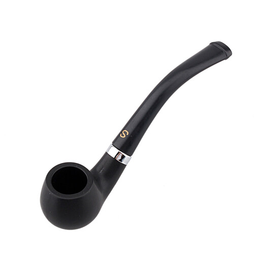 Small Vintage Portable Smoking Pipe, Cigar, Cigarette Gift, Black 1