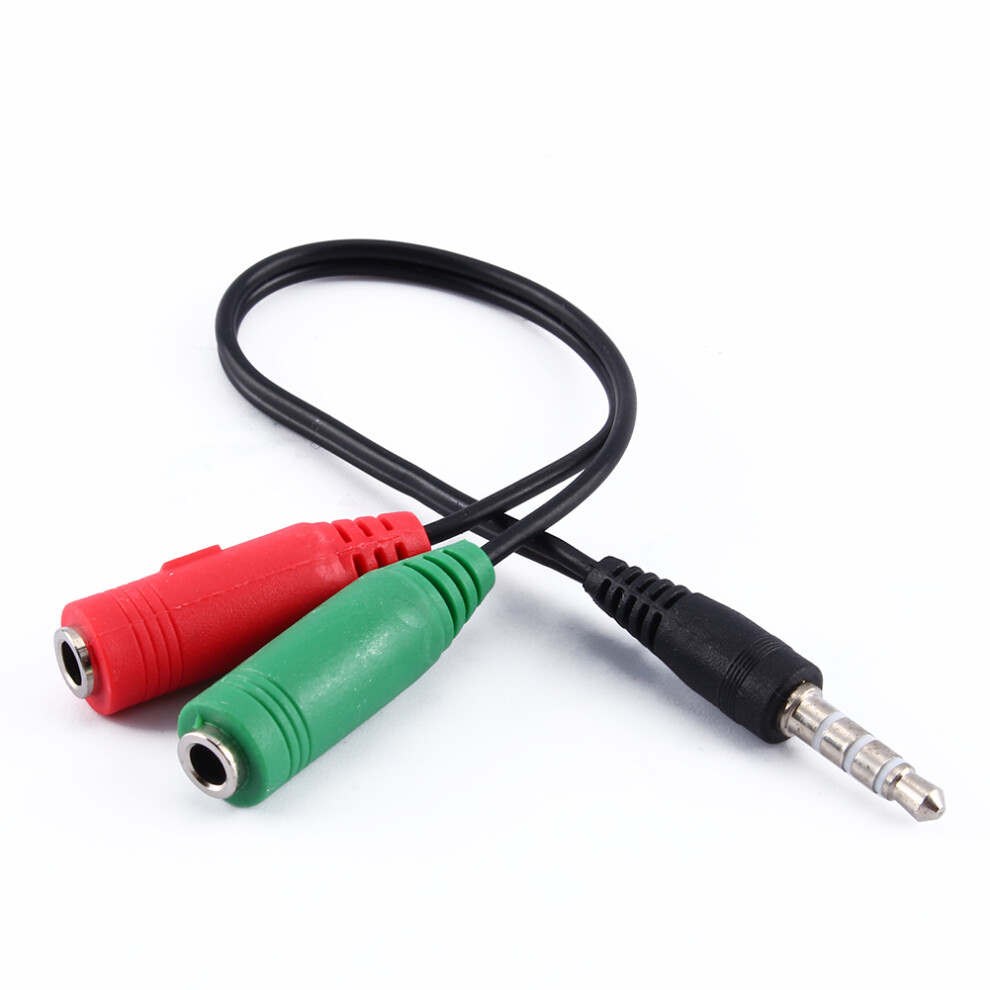 Audio Cable Converter Adapter: 3.5Mm Stereo Jack Headphone Splitter Gold 5001330046046