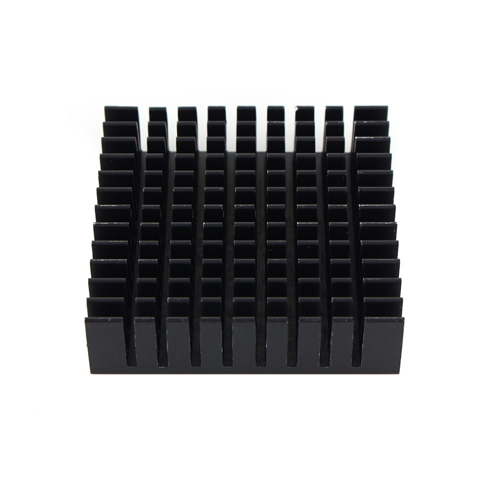 High Quality Aluminum Heat Sink 40X40x11mm For Cpu Ic Cooling Efficiency Black 8781330048291