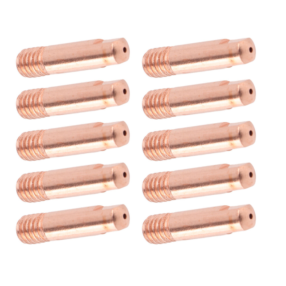 10 Pieces Mb-15Ak Mig/Mag Welding Torch Tips & Gas Nozzle Gold M6 1.0Mm 9491330049240