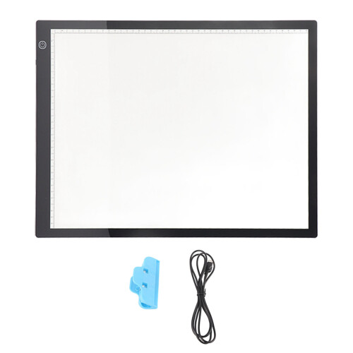 A3 LED Light Box Drawing Tablet 8mm Slim with Ruler Guides 1