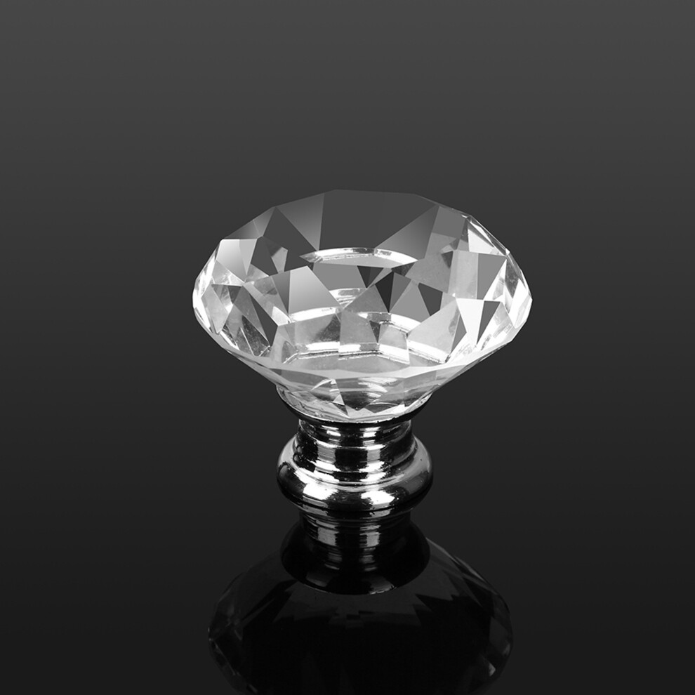 Enhance Cabinets With 8Pcs 40Mm Crystal Glass Knobs Brilliant Shine 8451330051064