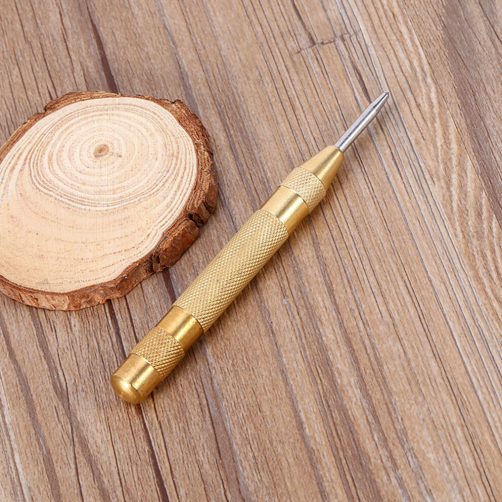 Professional Semiautomatic Center Punch With Hss Tip Brass Body Spring Action 4001330051324