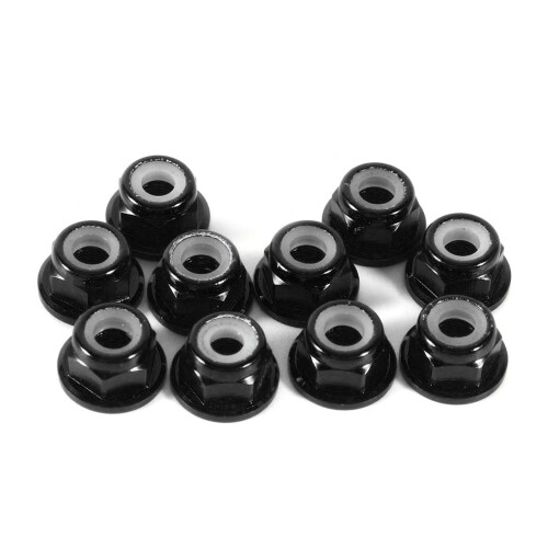 Durable M4 Anodize Hex Lock Nuts Set of 10 with Self-Locking Nylon 1