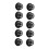 Durable M4 Anodize Hex Lock Nuts Set of 10 with Self-Locking Nylon 16