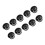 Durable M4 Anodize Hex Lock Nuts Set of 10 with Self-Locking Nylon 15