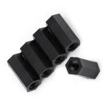Schwarzer PA66 M3 weiblich zu M3 weiblich Abstandshalter 10 mm, 100 Stück für DIY-Projekte