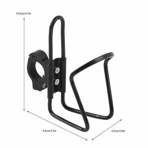 Durable Black Cup Holder for 500ml Bottles Fits 7/8-1 Inch Handlebars 1