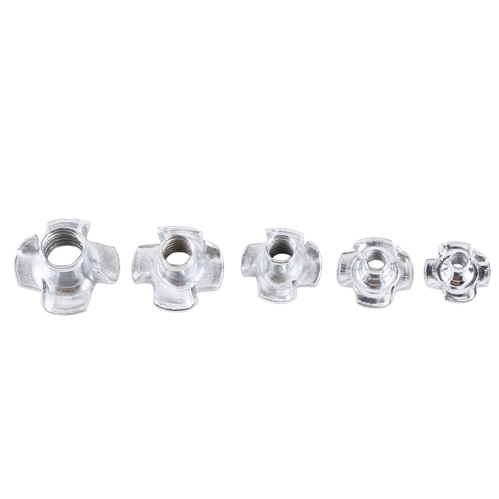 90Pcs M3/M4/M5/M6/M8 Carbon Steel T Nuts For Wood Furniture Zinc Plated 5091330057593