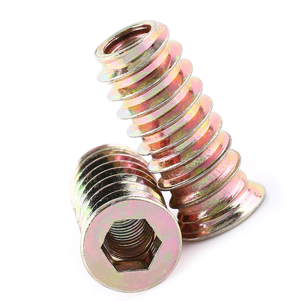 M6*25Mm Screw-In Nut For Wood Furniture - Hex Socket Zinc Plated 4931330057883