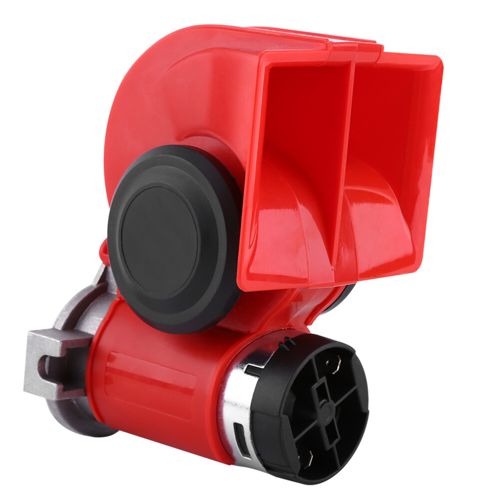 12V Dual Tone Electric Air Horn Snail Loud 130Db Car Motorcycle Alarm 7631330058466