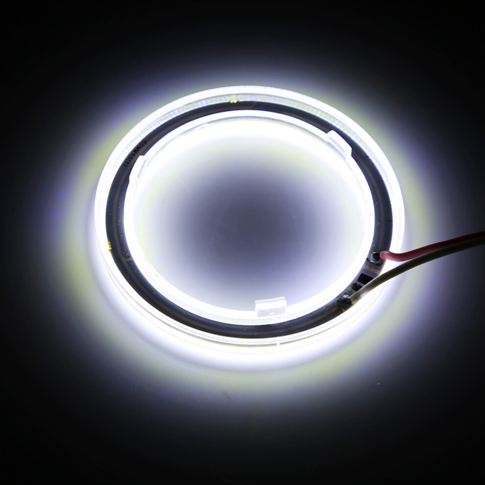 Durable 60Mm Angel Eye Cob Led Headlight Halo Rings For Car & Motorcycle Drl 5071330060144