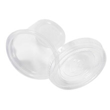 50Pcs 1oz Food Grade PP Plastic Cups with Lids for Sauces and Dips