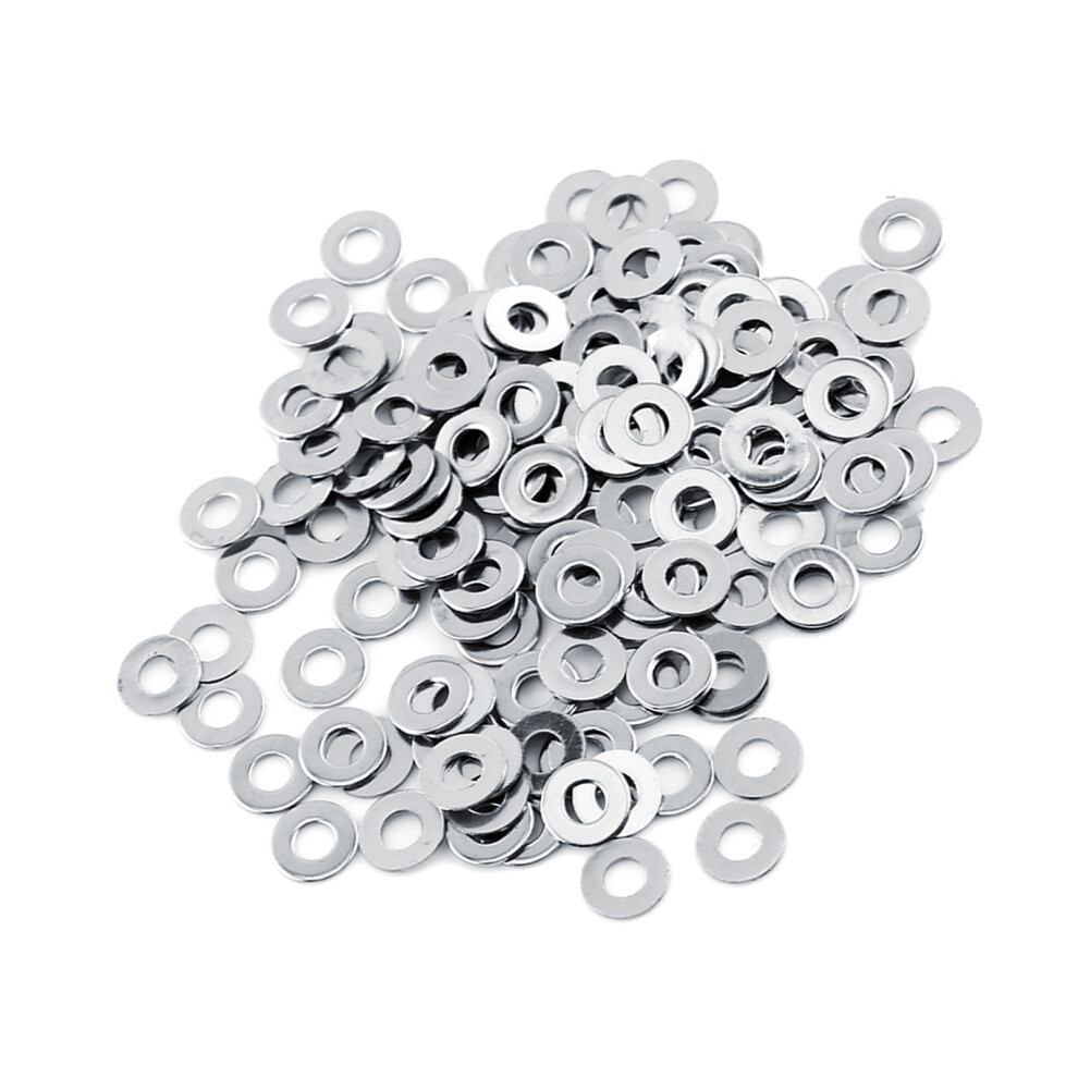 100Pcs Stainless Steel Flat Washers For M3/M4/M5/M6/M8/M10 Screw Repairs 8041330066191