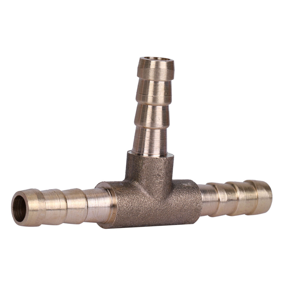 Brass 3 Way Hose Barb Connector For Air Oil Gas Fuel-6Mm Diameter High Quality 8251330067436