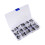 Comprehensive 200pcs 0.1uF-220uF Electrolytic Capacitor Assortment Box 6