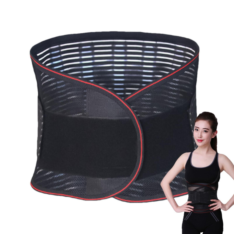Breathable Weight Lifting Belt  Supportive Fitness Equipment, Lumbar Support Belt, Lumbosacral Back Brace for Riding, Climbing, Boxing XXL d