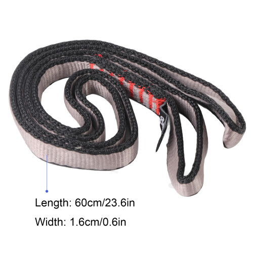 Rescue & Mountaineering 16mm 23KN Rope Runner Webbing Sling 60cm Flat Strap 1