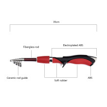 Lixada Portable Fishing Combo: 1.4m Rod with Closed Reel System