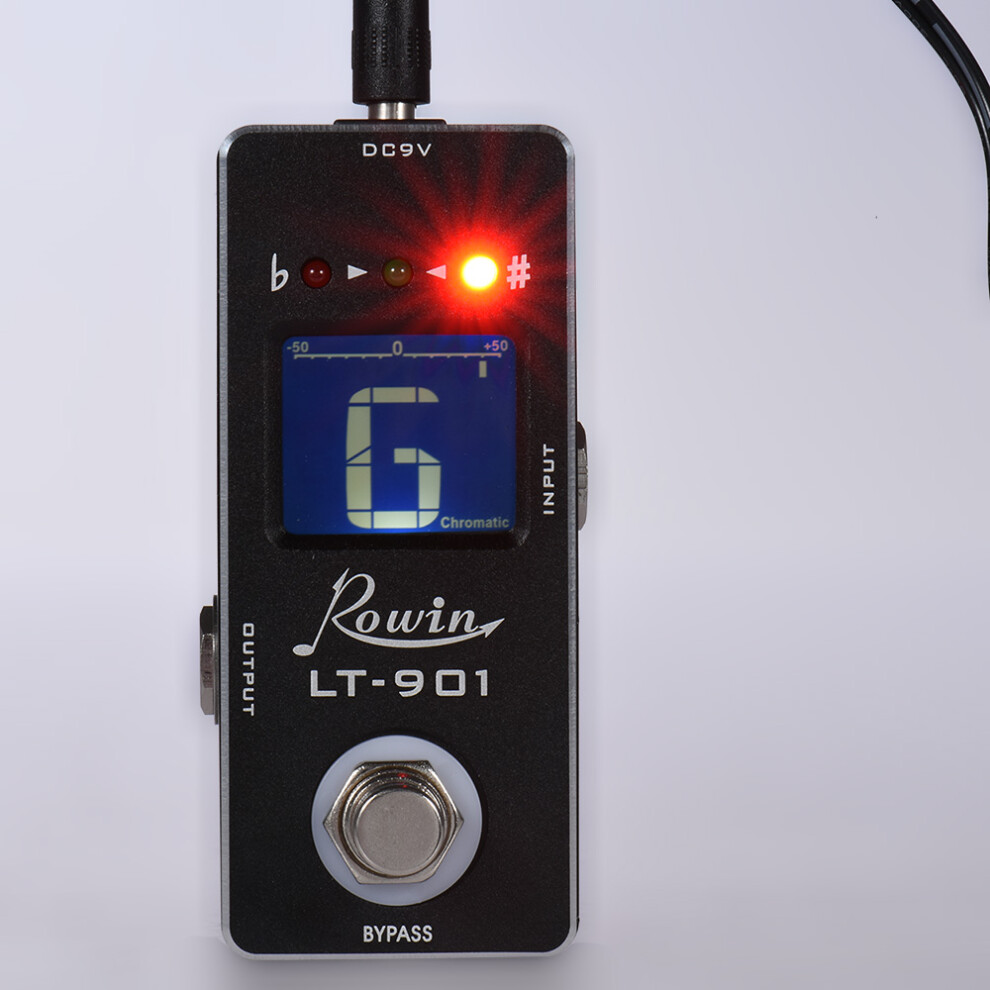 Mini Guitar Tuner Pedal with LCD Display Chromatic & True Bypass