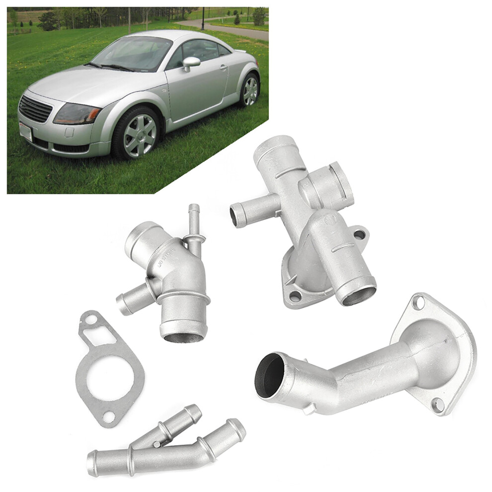 Aluminum Engine Coolant Hose Flange Kit for Mk4 1.8T 2000-2005, 4pcs-image-OPC-PJ6WDV8-NEW