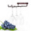 Space Saving Matte Copper Wine Glass Rack Wall Mounted Iron Design 1